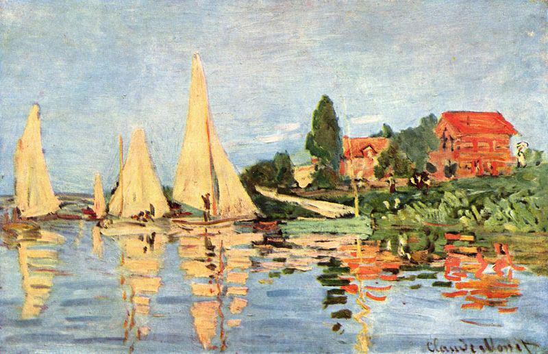 Claude Monet Regatta bei Argenteuil Spain oil painting art